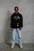 Erkek Baskılı Kapüşonlu Sweatshirt - Siyah - S - Siyah 2