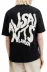 Erkek Baskılı Oversize T-shirt - Siyah - M - Siyah 2