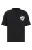 Erkek Baskılı Oversize T-shirt - Siyah - M - Siyah 3