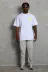 Erkek Baskılı T-Shirt Kısa Kol Bisiklet Yaka Regular Fit Rahat Kalıp Günlük Tişört - Beyaz - 2XL - Beyaz 2