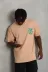 Erkek Baskılı T-Shirt Kısa Kol Bisiklet Yaka Regular Fit Rahat Kalıp Günlük Tişört - Bej - XL - Bej 2