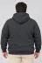 Erkek Battal Büyük Beden Üç İplik İçi Şardonlu Kapüşonlu Kanguru Cepli Kışlık Sweatshirt - Füme - 2XL - Füme 3