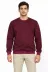 Erkek Bisiklet Yaka İçi Şardonlu 2 İplik Düz Uzun Kollu Regular Fit Sweatshirt -Bordo - XL - Bordo 3