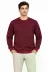 Erkek Bisiklet Yaka İçi Şardonlu 2 İplik Düz Uzun Kollu Regular Fit Sweatshirt -Bordo - 2XL - Bordo 2