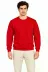 Erkek Bisiklet Yaka İçi Şardonlu 2 İplik Düz Uzun Kollu Regular Fit Sweatshirt - Kırmızı - S - Kırmızı 2