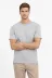 Erkek Bisiklet Yaka Tişört Regular Kalıp Basic Pamuklu Günlük Kullanım T-shirt - Gri - M - Gri 1