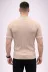 Erkek Fitilli Triko Dokuma Kısa Kol Tişört Yarım Boğaz Modern Yazlık T-Shirt - Bej - XL - Bej 4