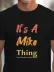 Erkek It Is A Mike Thing Baskılı Erkek T-shirt - 2XL-3XL - Siyah 2