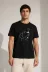 Erkek Köpek Figürlü Minimal Baskılı Tişört Kısa Kol Yazlık T-Shirt - Siyah - XL - Siyah 1