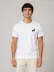 Erkek Minimal Geyik Logolu Tişört Bisiklet Yaka Kısa Kol Yazlık T-Shirt - Beyaz - S - Beyaz 2