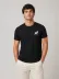 Erkek Minimal Geyik Logolu Tişört Bisiklet Yaka Kısa Kol Yazlık T-Shirt - Siyah - 2XL - Siyah 1