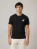 Erkek Minimal Geyik Logolu Tişört Bisiklet Yaka Kısa Kol Yazlık T-Shirt - Siyah - 2XL - Siyah 3