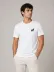 Erkek Minimal Geyik Logolu Tişört Bisiklet Yaka Kısa Kol Yazlık T-Shirt - Beyaz - XS - Beyaz 3