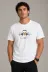 Erkek Müzik Temalı Baskılı Tişört Bisiklet Yaka Kısa Kol T-Shirt - Beyaz - XL - Beyaz 3