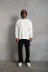 Erkek Oversize Sweatshirt – Beyaz Renk Ön Ve Sırt Baskılı, Üç İplik İçi Pamuklu Kumaş, Rahat Kalıp, Ribanalı Kışlık Sweat Winagain Polizei Serisi - 4