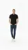 Erkek Pike Kumaş Düğmeli Yaka Regular Fit Günlük Kısa Kol Tişört T-shirt - Siyah - M - Siyah 4