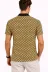 Erkek Pike Kumaş Polo Yaka Desenli Tişört Kısa Kol Yazlık T-Shirt - Sarı - M - Sarı 3