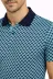 Erkek Pike Kumaş Polo Yaka Desenli Tişört Kısa Kol Yazlık T-Shirt - Turkuaz - 2XL - Turkuaz 2