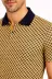 Erkek Pike Kumaş Polo Yaka Desenli Tişört Kısa Kol Yazlık T-Shirt - Sarı - XL - Sarı 2