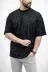Erkek Premium Tişört OSY Yumuşak Dokulu Yıkamalı Oversize T-Shirt - Siyah - XS - Siyah 1