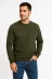 Erkek Üç İplik Düz Bisiklet Yaka SweatShirt - Haki - S - Haki 3