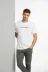 Erkek Wafıl Kumaş Tişört Regular Kalıp Bisiklet Yaka Baskılı Günlük Basic T-Shirt - Beyaz - 2XL - Beyaz 3