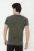 Erkek Yakalı Slim Fit Baskılı T-Shirt - Haki - M - Haki 2