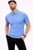 Erkek Yazlık Triko Tişört Kısa Kol Polo Yaka Düğmeli T-Shirt - Bebek Mavisi - L - Bebek Mavisi 2