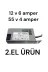 erşahaydınlatma DPS-280AB-6A 12 Volt 6 Amper 55 Volt 4 Amper Çift Güç Çıkışlı Adaptör Güç Kaynağı 1