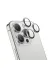Ethab Giyim GLST9008-4140 Hoco Crystal Clear Iphone 15 Pro-15 Pro Max Hd 3D Metal Çerçeveli Kamera Koruyucu - Glst9008-414 3
