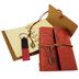 ETT 562741422869 Dekoratif Ahşap Kutulu Kahverengi Deri Defter Ve Anahtarlık Set 2