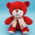 ETT 562741423114 Kırmızı Peluş Oyuncak Ayıcık 2