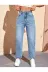 Exporanto SUEMOM9 Rahat Mavi Kar Yıkama Likralı Mom Jeans 2