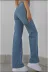 Exporanto TYC00700167742 Scool Tatlı Mavi Likralı Süper Yüksek Bel Salaş Jean Pantolon. (Süper Yüksek.) Wide Leg. 4
