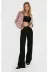 Exporanto TYC0132629133MSLSPACA-002 Siyah Likralı Süper Yüksek Bel Salaş Jeans Palazzo Pantolon. (Süper Yüksek.) Wide Leg. 1