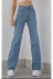 Exporanto TYCFR2ZF0N170455048142730 Extra Yüksek Bel Salaş Paça Kadın Tatlı Mavi Denim Kot Jean 3