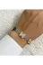 FAMEMUS ACCESSORY 0040786 Kadın Metal Kordonlu Kelebek Ve Yonca Detaylı Bileklik 1