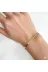 FAMEMUS ACCESSORY 0040796 Çelik Gold Yassı Zincir Bileklik 2