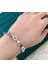 FAMEMUS ACCESSORY 0040903 Çelik Silver Bileklik Modern Geometrik Bağlantılı 2