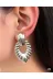 FAMEMUS ACCESSORY 0040913 Dalga Dokulu Gümüş Damla Çelik Küpe 2