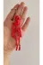 FAMEMUS ACCESSORY 0050055 Iskelet Tasarım Dekoratif Anahtarlık Iskelet Araç Süsü Kırmızı Renk 4