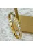 FAMEMUS ACCESSORY 12490 Xuping Çiçek Motifli Oyma Detaylar Kelepçe Bileklik 1