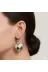 FAMEMUS ACCESSORY 130126 Mozaik Kalp Sallantılı Halka Çelik Küpe 3