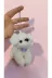FAMEMUS ACCESSORY 24324rewrewr Peluş Köpek Çanta Süsü Aksesuar Anahtarlık Boyut:16Cm Büyük Boy 1