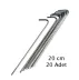 Ferrino Çelik Çadır Kazığı 20 Adet (5mm)/Ekonomik Paket 1