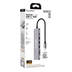 Fh8 Fulltech 7-In-1 Usb-C Hub 3Xusb-A, 1Xusb-C Ve 1Xhdmi Ve Tf/sd Kard Girişli, Metalik Usb Çoklayıcı 1