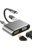 FİOPLUS 4‑In‑1 Usb‑C Genişletici Dock | Hdmi + Vga + Usb‑A + Pd – 4K Destekli Adaptör Dönüştürücü 1
