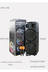 FİOPLUS Bts-1708 Taşınabilir Rgb Ledli Bluetooth Hoparlör Usb-Tf Siyah 2
