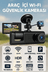 FİOPLUS Fioplus Cmr08 Siyah 1080P Araç Içi 3 Kameralı Lcd Ekranlı Gece Görüşlü G-Sensör Geri Görüş Kamera 3