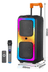 FİOPLUS uVBO04AkIr Fioplus Ndr-1097 Işıklı Büyük Boy Party Box Bluetooth Hoparlör Taşınabilir Şarjlı Ses Sistemi Radyolu Karaoke 1